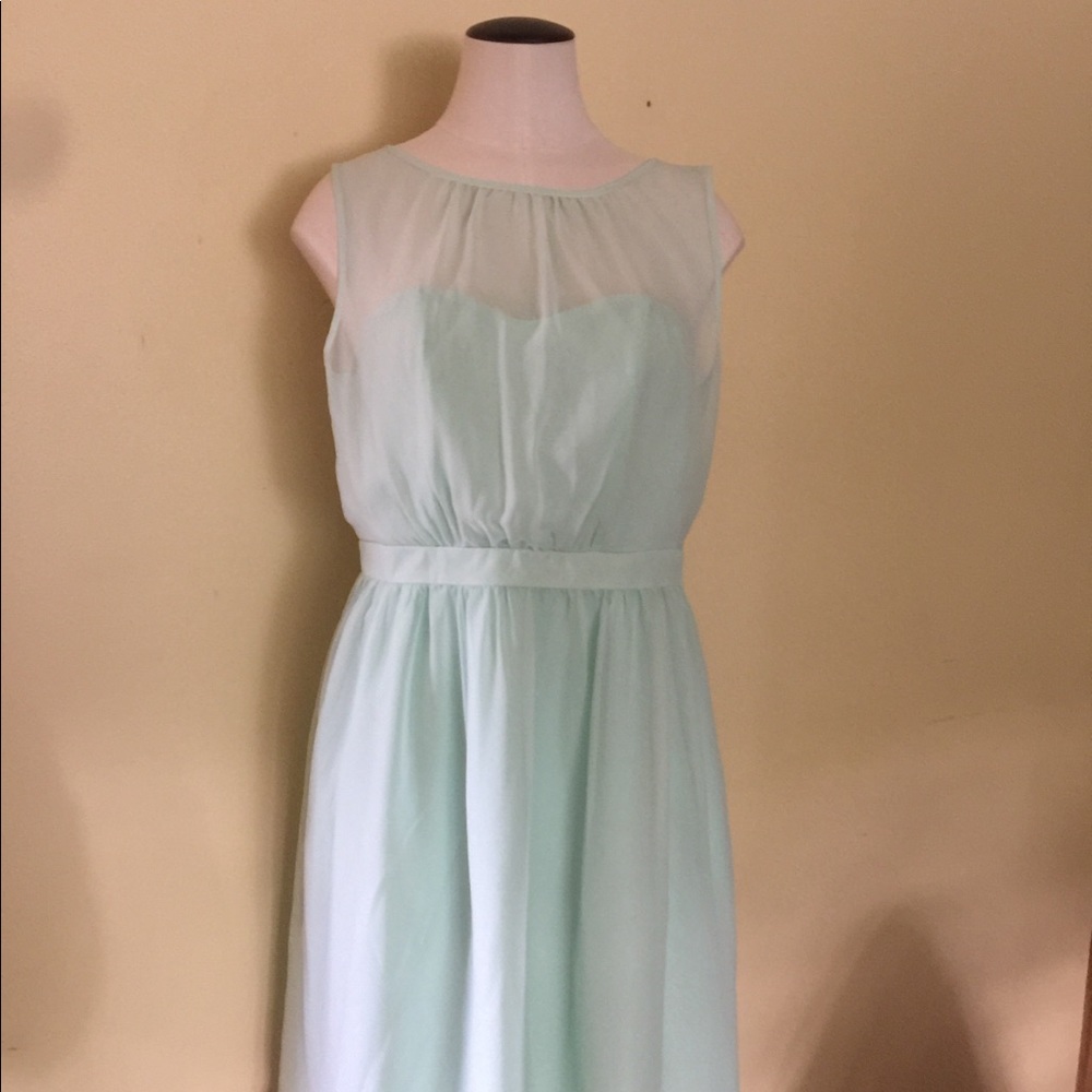Knee length mint dress